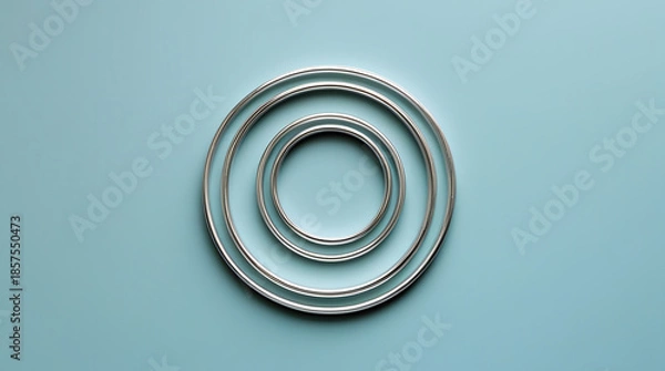 Obraz a circular shape with many cuts inside it