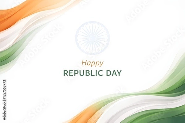 Obraz Happy republic day post