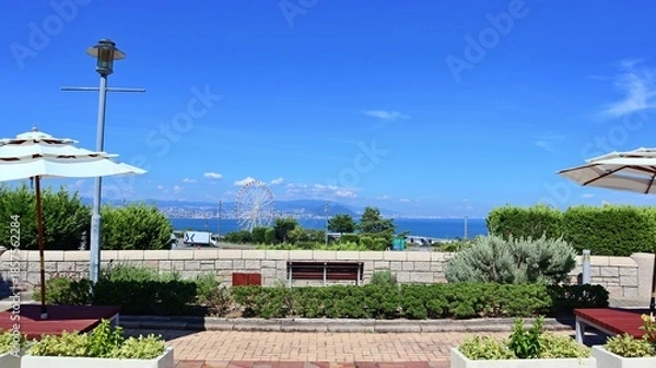 Obraz 青空広がる夏の淡路島テラスからの絶景