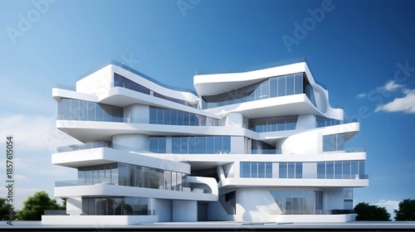 Obraz modern apartment building