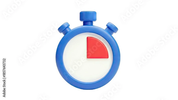 Obraz 3D Stopwatch Icon Timing Concept