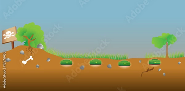 Fototapeta Pole minowe