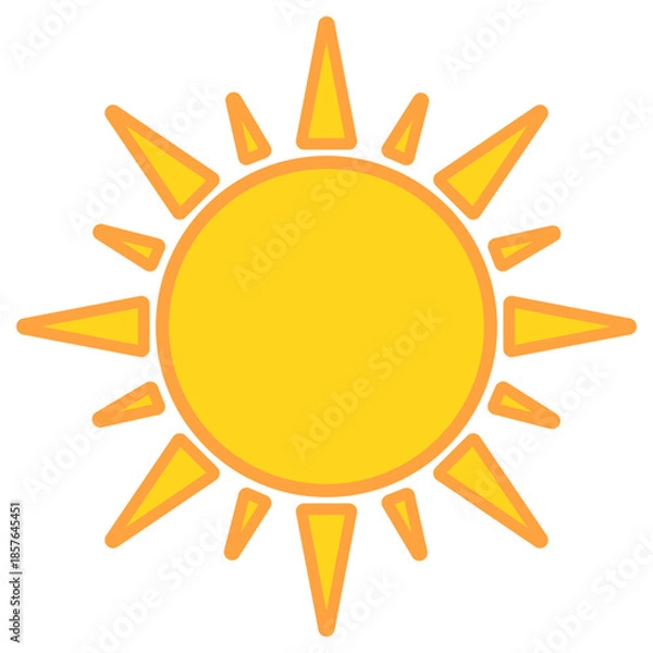 Obraz sun vector icon