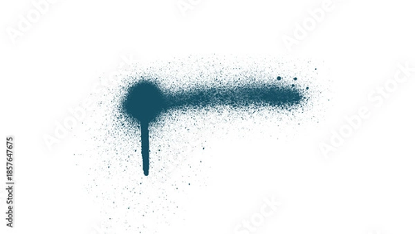 Obraz Deep Teal Spray Brush