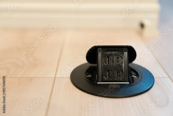 Obraz マンションリフォーム時にデザインされたとても便利な埋め込み型電源コンセント