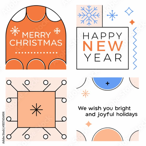 Obraz set of vector labels