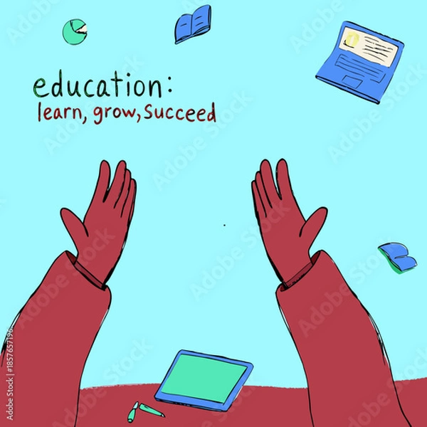 Obraz hands holding tablet pc