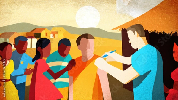 Obraz Vaccination Illustration