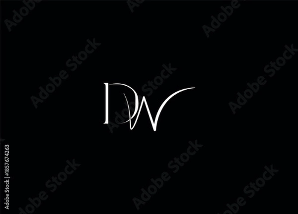 Obraz DW abstract logo design and creative logo