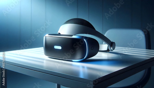 Obraz Virtual reality headset on table