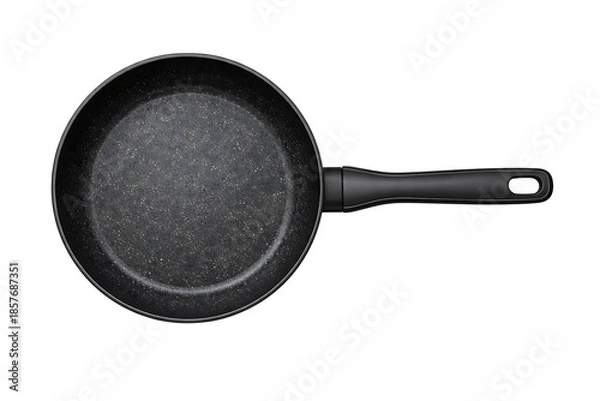 Obraz Nonstick Frying Pan Top View Isolated