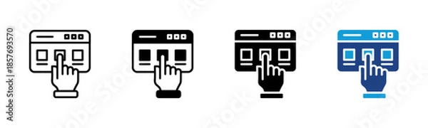 Obraz Select icon set multiple style collection