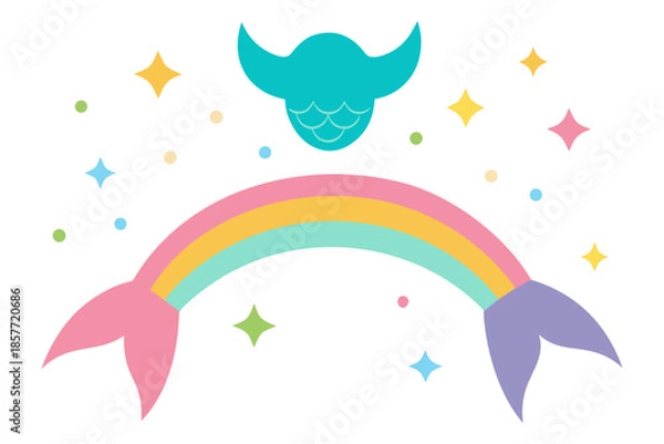 Obraz rainbow and stars