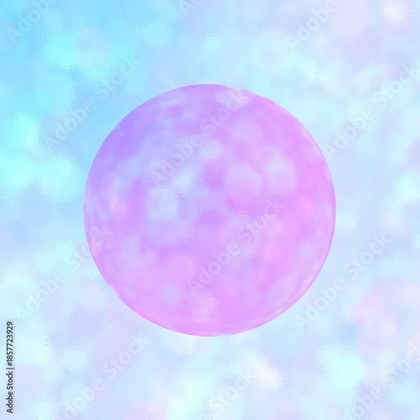 Obraz abstract background with blue bubbles
