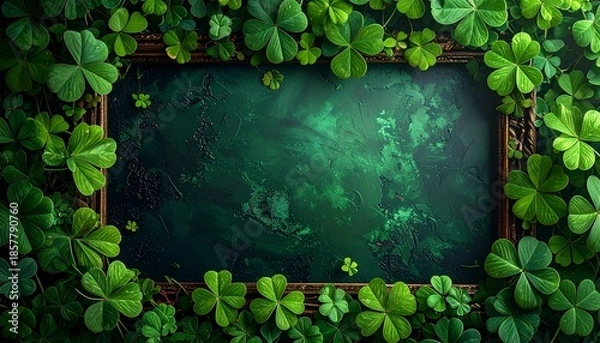 Obraz クローバーフレーム背景素材
