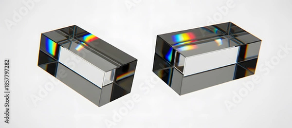 Obraz Optical Prisms Displaying Light Spectrum