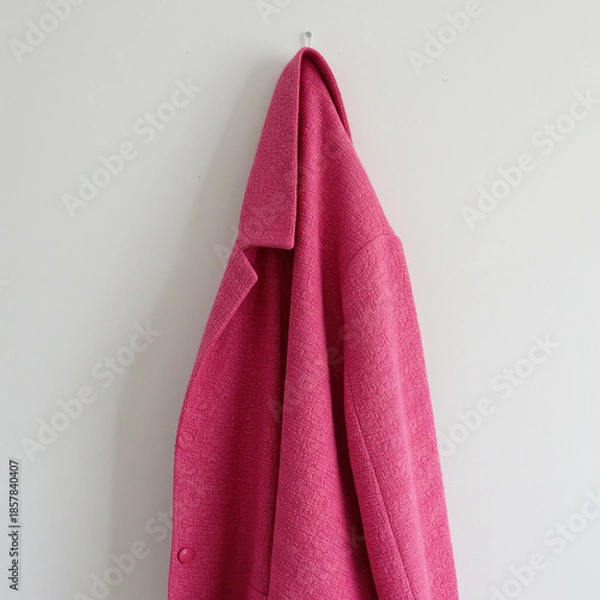 Obraz female long coat isolated on white