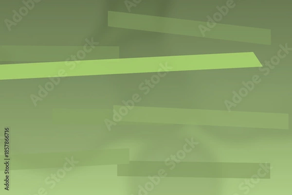 Obraz Abstract green geometric background with layered rectangles and subtle gradients