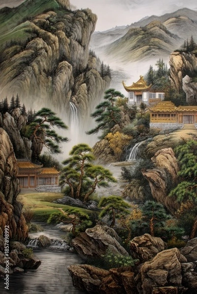 Obraz Temple Above the Cloud Sea