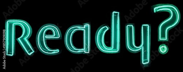 Obraz Ready? neon lights