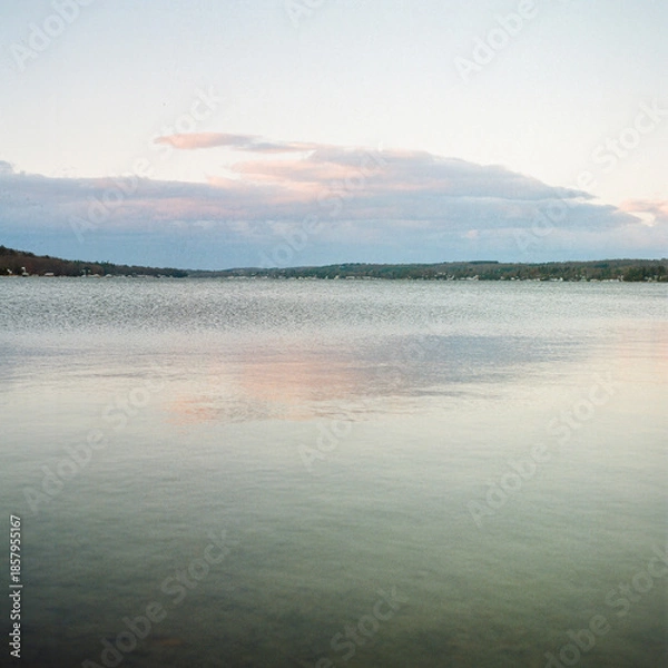 Obraz sunrise over the lake