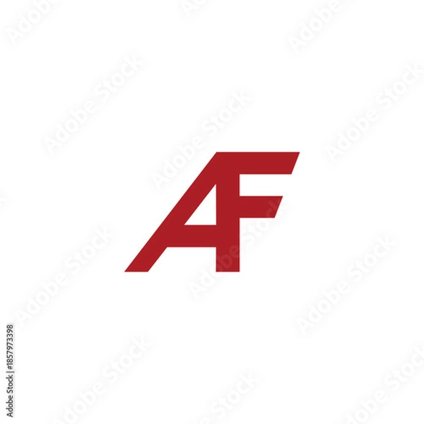 Obraz Logo Letter AF Simple Minimalist