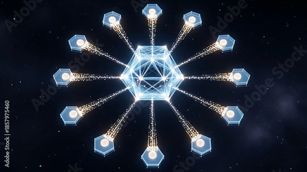 Obraz Digital Energy Flow