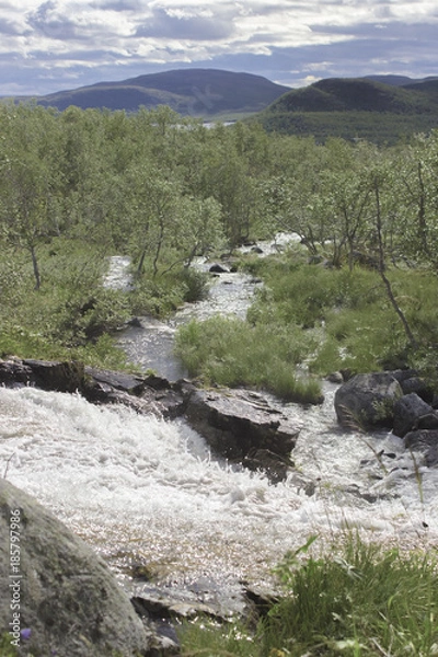 Obraz Waterfall in Lapland