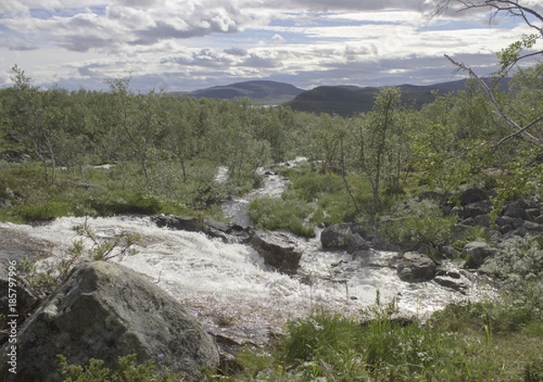 Obraz Waterfall in Lapland
