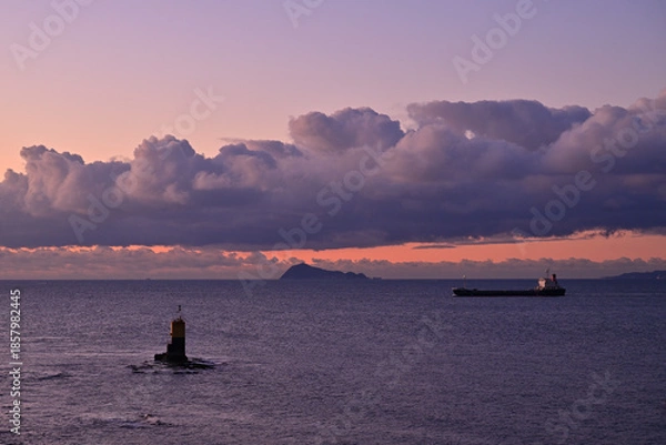 Obraz 羽豆岬から見る日の出の風景