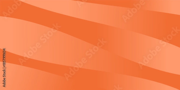 Obraz Abstract Orange Wave Gradient Background with Smooth Flowing Shapes