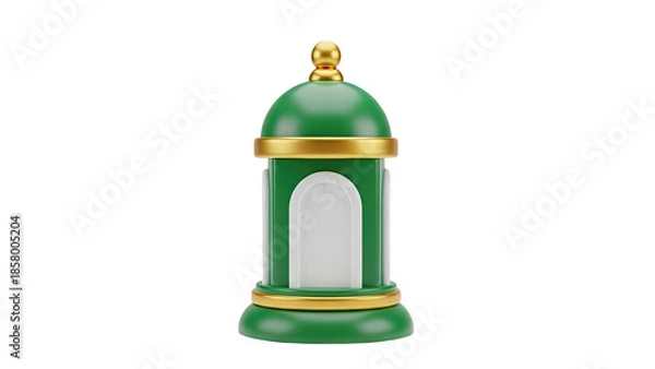 Obraz Green and Gold Islamic Lantern
