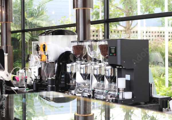 Obraz Coffee machine in a cafe.