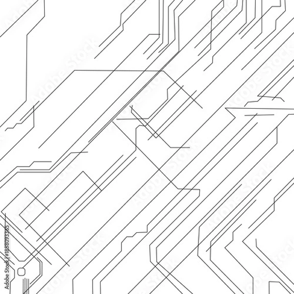 Obraz Abstract geometric technological background.