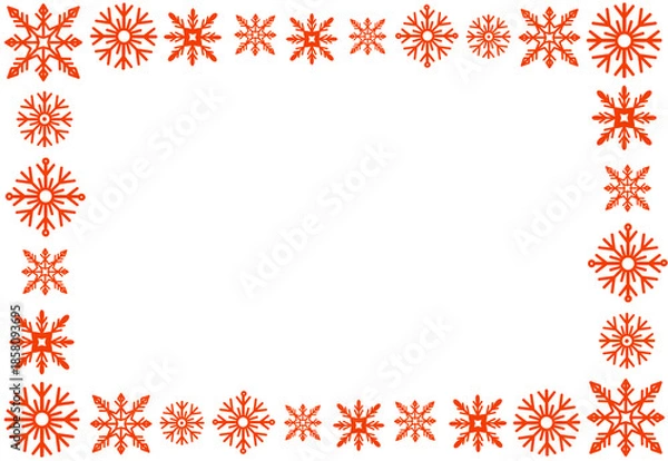 Obraz red christmas frame