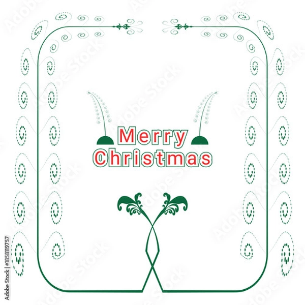 Obraz Merry Christmas Decorative Frame