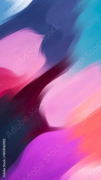 Obraz Soft Pink and Blue Abstract Motion Background