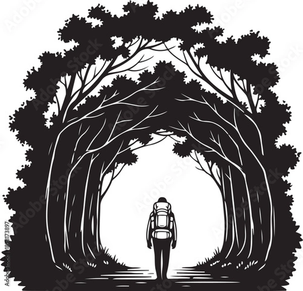 Obraz 50 Mystic Forest Silhouette Vector Bundle