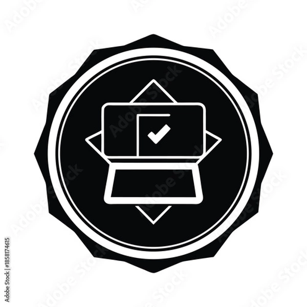 Obraz online order completed icon