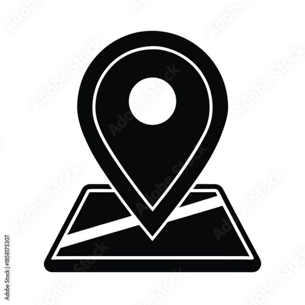 Obraz online tracking gps map icon