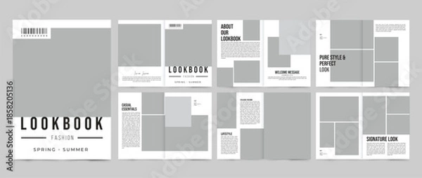 Obraz lookbook template, new style 