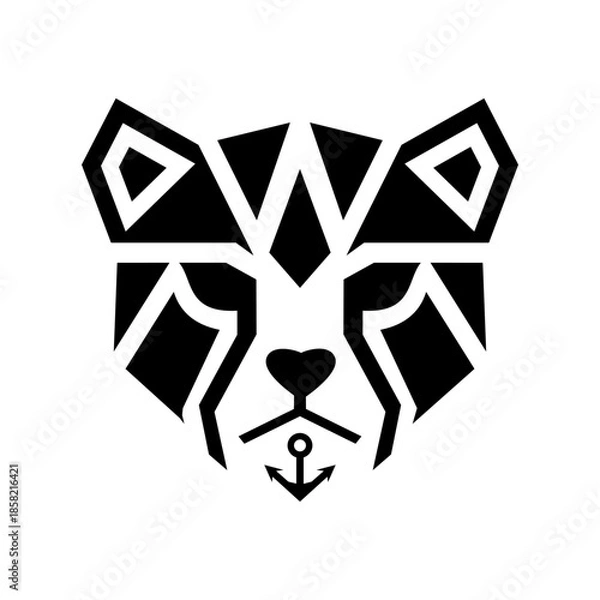 Obraz Geometric Tiger Head Symbol