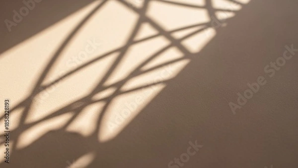 Obraz Abstract Geometric Window Shadow Pattern on Textured Surface