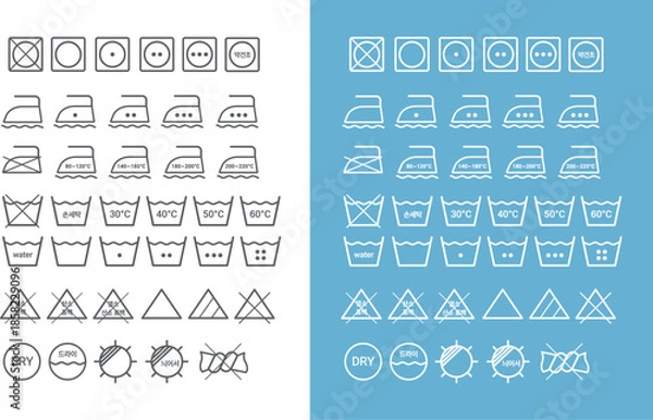 Obraz 의류세탁 표기
