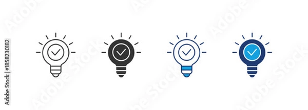 Obraz Solution Icon Set Multiple Style Collection