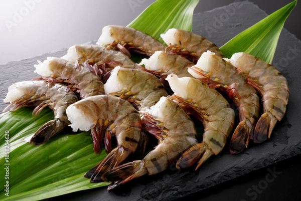 Obraz 無頭ブラックタイガーえび