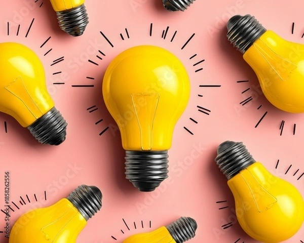 Obraz Bright Ideas Unveiled in Creative Design Studio Environment