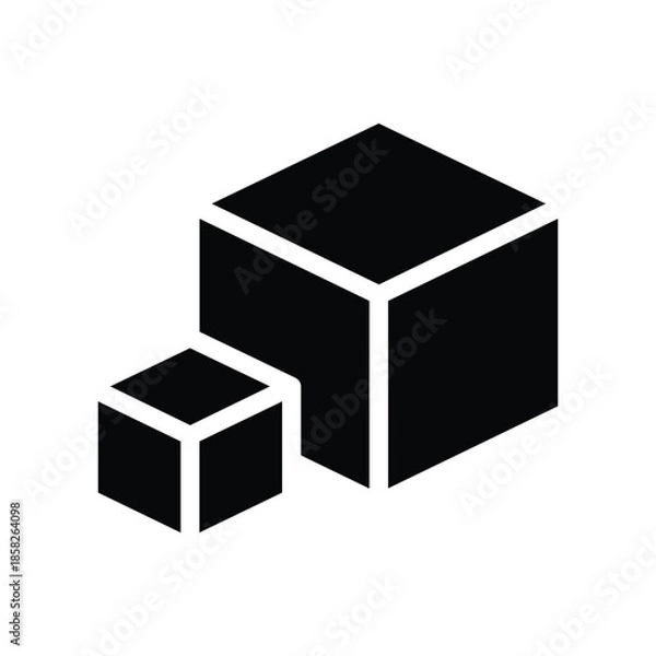 Fototapeta scalable solid icon vector design good for web or mobile app