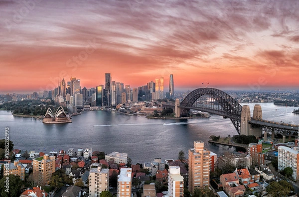 Obraz D Sydney Kirribilli close sunrise pan