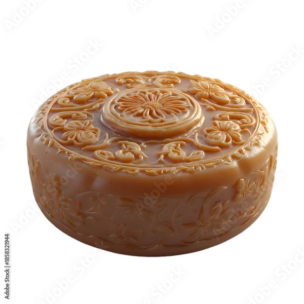 Obraz chocolate cake isolated on white background